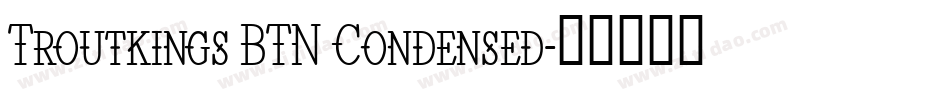 Troutkings BTN Condensed字体转换